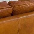 Mogens Hansen mid century cognac aniline buffalo lather sofa Denmark s