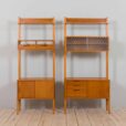 Scandinavian mid century Rival one bay wall unit with drawers cabinet in teak by Kjael Riis for Brodrene Jatog Mobelfabrikk UWAGA NIE MA U U DO SESJI POZYCZONE Z