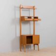 Scandinavian mid century Rival one bay wall unit with drawers cabinet in teak by Kjael Riis for Brodrene Jatog Mobelfabrikk UWAGA NIE MA U U DO SESJI POZYCZONE Z