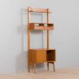 Scandinavian mid century Rival one bay wall unit with drawers cabinet in teak by Kjael Riis for Brodrene Jatog Mobelfabrikk UWAGA NIE MA U U DO SESJI POZYCZONE Z