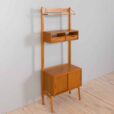 Scandinavian mid century Rival one bay wall unit with drawers cabinet in teak by Kjael Riis for Brodrene Jatog Mobelfabrikk UWAGA NIE MA U U DO SESJI POZYCZONE Z