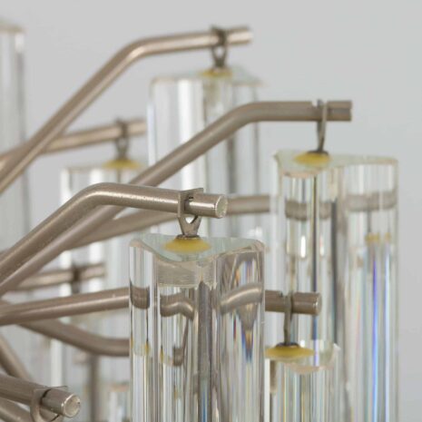 22150 Venini Triedri Italian chandelier with 85 shades-7 Venini Triedri Italian chandelier with shades