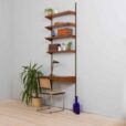 Kai Kristiansen home office teak wall unit with a desk and  modular shelves FM Mobler Denmark s