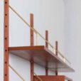 Teak wall unit with cabinets and modular shelving system by Sorensen Cadovius Denmark s
