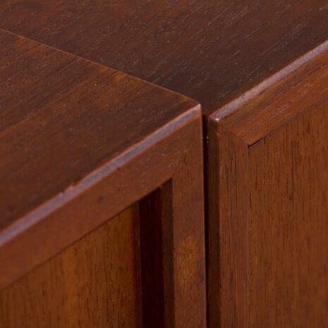 22164 Teak wall unit with 4 cabinets and modular shelving system by Sorensen Cadovius, Denmark 1960s-18 Teak wall unit with cabinets and modular shelving system by Sorensen Cadovius Denmark s