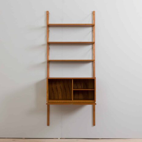 22179 One-bay teak wall unit Cadovius, Sorensen, Denmark, 1960s(1) One bay teak wall unit Cadovius Sorensen Denmark s