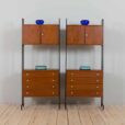 pair of Italian freestanding wallunits