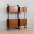 pair of Italian freestanding wallunits