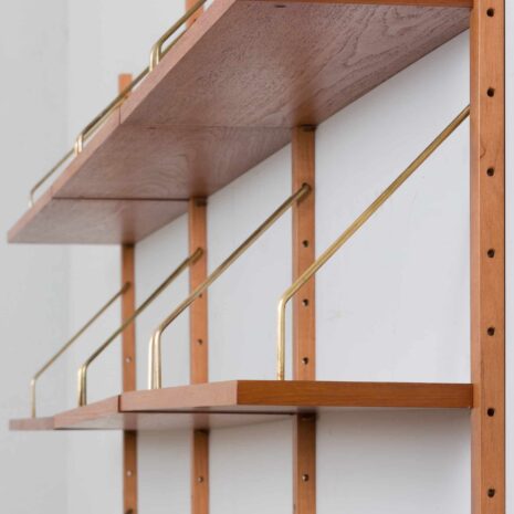 22191 Danish Mid Century home office teak wall unit with a desk Cadovius style, Preben Sorensen, 1960s-17 Danish Mid Century home office teak wall unit with a desk Cadovius style Preben Sorensen s