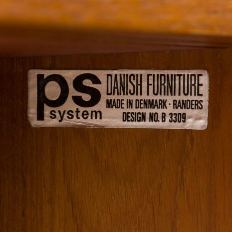 22191 Danish Mid Century home office teak wall unit with a desk Cadovius style, Preben Sorensen, 1960s-23 Danish Mid Century home office teak wall unit with a desk Cadovius style Preben Sorensen s