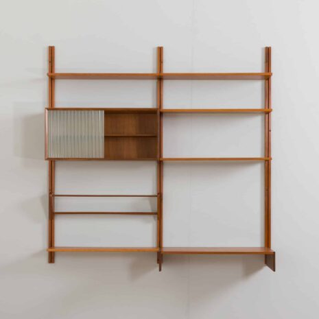 22192 Wall unit in teak with a cabinet and a desk, Sven Andersen Møbelfabrikk, Norway, 1960s-4 Wall unit in teak with a cabinet and a desk Sven Andersen Mobelfabrikk Norway s