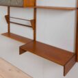 Wall unit in teak with a cabinet and a desk Sven Andersen Mobelfabrikk Norway s
