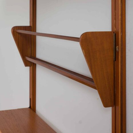 22192 Wall unit in teak with a cabinet and a desk, Sven Andersen Møbelfabrikk, Norway, 1960s-9 Wall unit in teak with a cabinet and a desk Sven Andersen Mobelfabrikk Norway s
