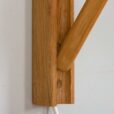 Pair of adjustable oak scissor lamps by Erik Hansen Danish Le Klint wall sconces
