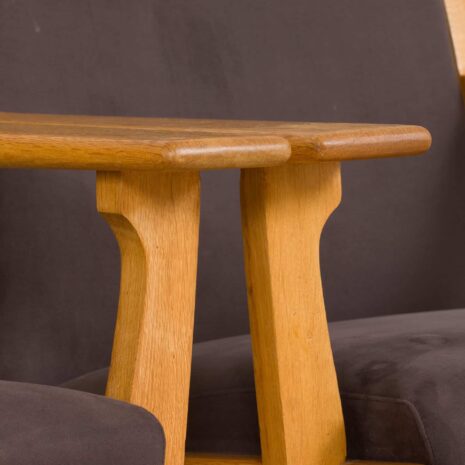 22213 Pair of oak GE 181 Hans Wegner easy lounge chairs in original upholstery, Denmark, 1970s-18 Pair of oak GE Hans Wegner easy lounge chairs in original upholstery Denmark s