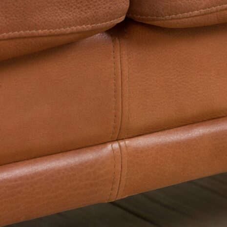 22216 Two seater Mid-Century Aniline Leather Sofa with oak frame Mogens Hansen, Denmark, 1970s-19 Two seater Mid Century Aniline Leather Sofa with oak frame Mogens Hansen Denmark s