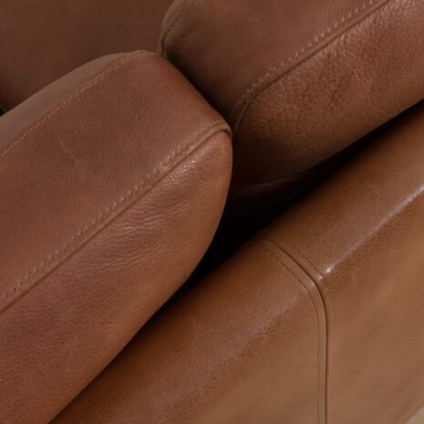 22216 Two seater Mid-Century Aniline Leather Sofa with oak frame Mogens Hansen, Denmark, 1970s-9 Two seater Mid Century Aniline Leather Sofa with oak frame Mogens Hansen Denmark s