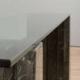 Marble and glass console table in the style of Carlo Scarpa Cattelan Italy s