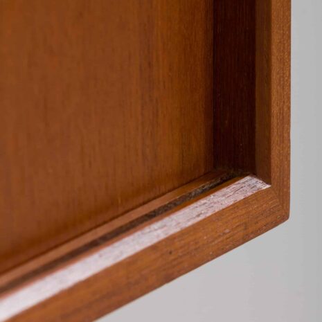 zmodyfikowano 22100 Two bay Modular teak shelving system with a desk, Cadovius wall unit-16 zmodyfikowano Two bay Modular teak shelving system with a desk Cadovius wall unit