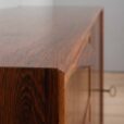 Vintage rosewood sideboard with  drawers steel legs with brass details Denmark s