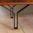 Vintage rosewood sideboard with  drawers steel legs with brass details Denmark s