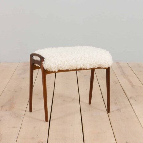 Danish teak sculptural footstool