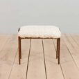 Danish teak sculptural footstool