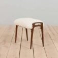 Danish teak sculptural footstool