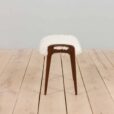 Danish teak sculptural footstool