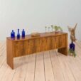 Mid Century Danish rosewood sideboard with sliding tambour doors s