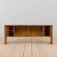 Mid Century Danish rosewood sideboard with sliding tambour doors s
