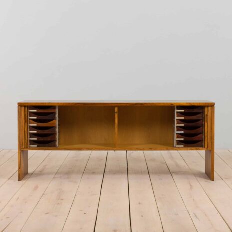 22135 Mid-Century Danish rosewood sideboard with sliding tambour doors, 1970s-22 Mid Century Danish rosewood sideboard with sliding tambour doors s