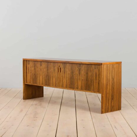 22135 Mid-Century Danish rosewood sideboard with sliding tambour doors, 1970s-23 Mid Century Danish rosewood sideboard with sliding tambour doors s