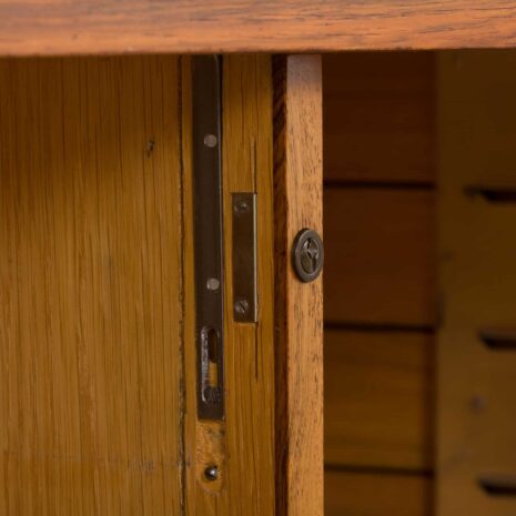 22135 Mid-Century Danish rosewood sideboard with sliding tambour doors, 1970s-37 Mid Century Danish rosewood sideboard with sliding tambour doors s