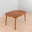 Round Danish Table in teak with one extra leaf
