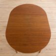 Round Danish Table in teak with one extra leaf