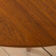 Round Danish Table in teak with one extra leaf