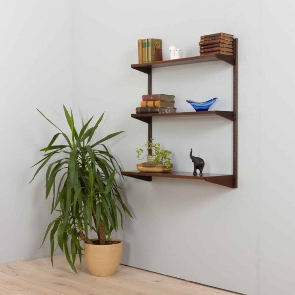 Kai kristiansen rosewood wall unit with  shelves Denmark s