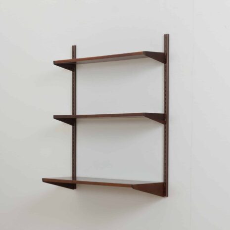 22157 Kai kristiansen, meuble mural en palissandre avec 3 étagères, Danemark, années 1960-5 Kai kristiansen rosewood wall unit with shelves Denmark s