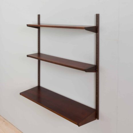 22157 Kai kristiansen, meuble mural en palissandre avec 3 étagères, Danemark, années 1960-6 Kai kristiansen rosewood wall unit with shelves Denmark s