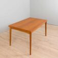 Rectangular dining table in teak with hidden extensions by Henning Kjaernulf Denmark s
