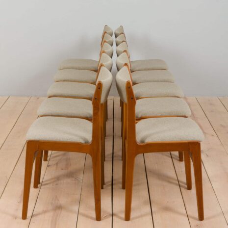 22211 ensemble de 10 chaises en teck par Anderstrup Stolefabrik-11 set of teak chairs by Anderstrup Stolefabrik