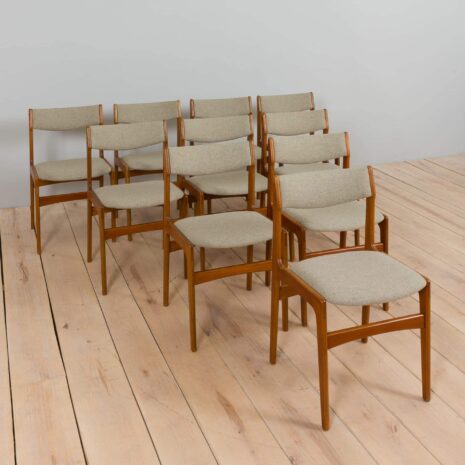 set of  teak chairs by Anderstrup Stolefabrik