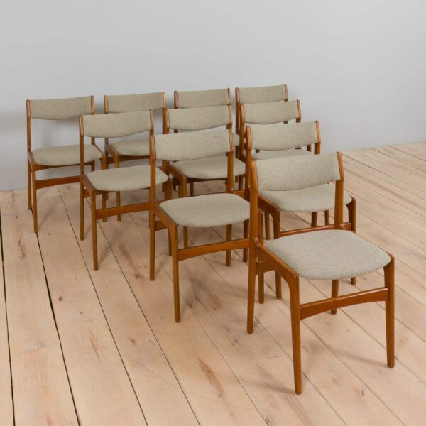 set of  teak chairs by Anderstrup Stolefabrik