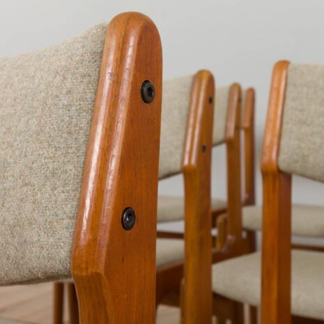 22211 ensemble de 10 chaises en teck par Anderstrup Stolefabrik(25) set of teak chairs by Anderstrup Stolefabrik