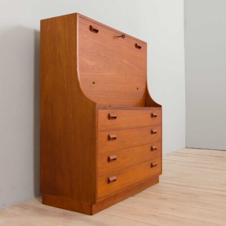 22227 Bureau secrétaire Borge Mogensen en teck-15 Borge Mogensen teak secretary desk