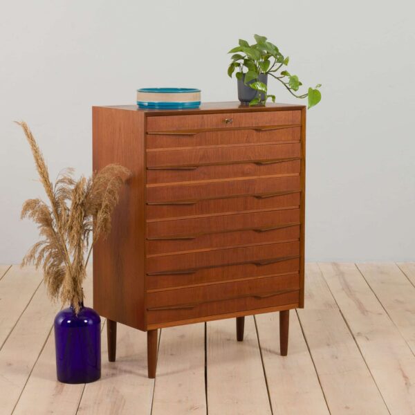 Mid Century Teak Dresser in style of Trekanten chest of drawers Denmark s