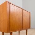 Small Danish side cabinet teak dresser with sliding doors s