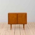 Small Danish side cabinet teak dresser with sliding doors s