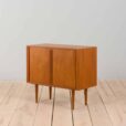 Small Danish side cabinet teak dresser with sliding doors s